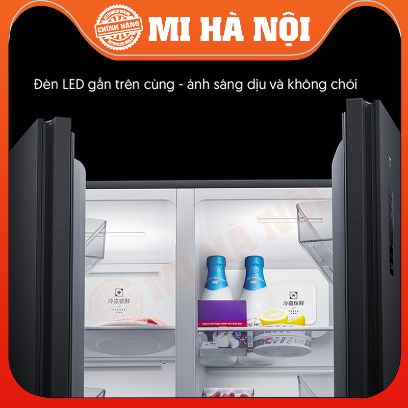 Tủ lạnh side by side Xiaomi Mijia 536L kết nối app thông minh - Hàng chính hãng