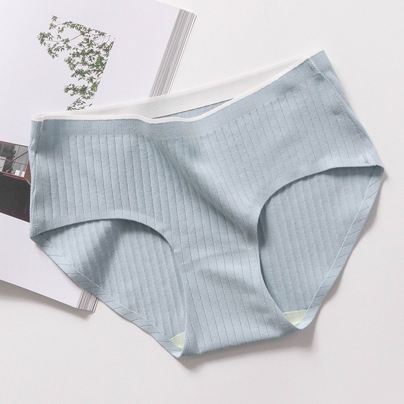 Combo 5 Quần Lót Nữ cotton gân cạp ép không đường may kháng khuẩn thấm hút mồ hôi