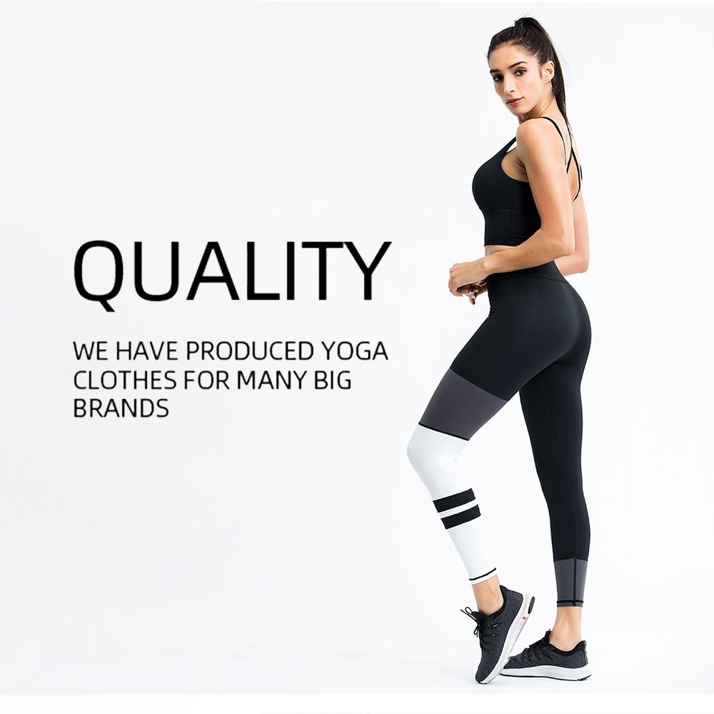 Bộ đồ tập gym,yoga gồm áo bra dây chéo sau lưng, quần lưng cao tôn dáng