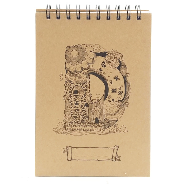 Sổ Sketchbook Alphabet - Hình Chữ D