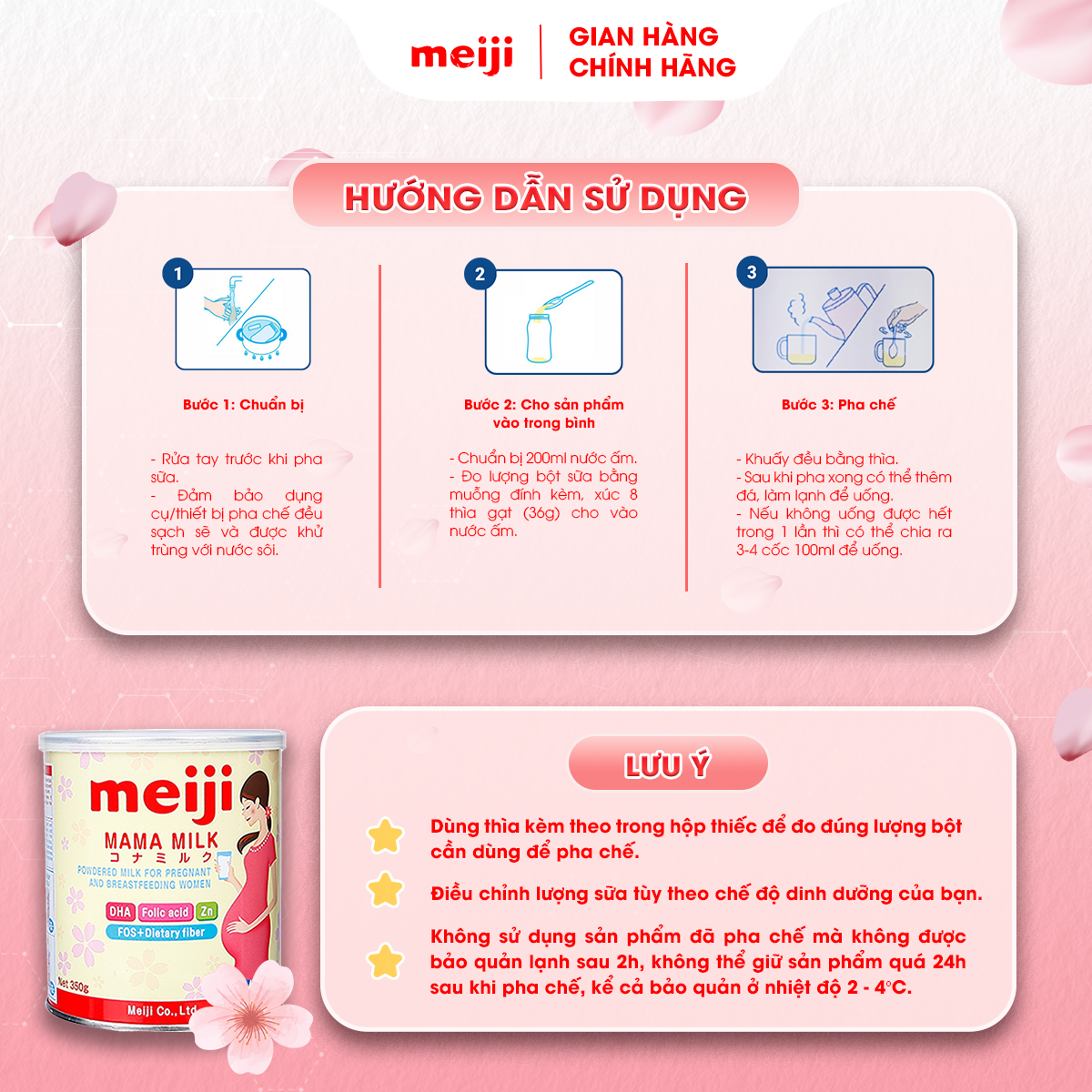 Combo 1 Hộp Thực Phẩm Bổ Sung Meiji Mama Milk Và 1 Hộp Sản Phẩm Dinh Dưỡng Công Thức Meiji Growing Up Formula