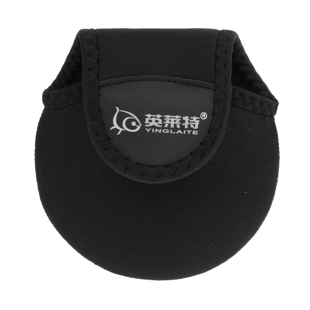Spinning Wheel Reel Cover Baitcasting Fishing Reel Bag Protective Case Black