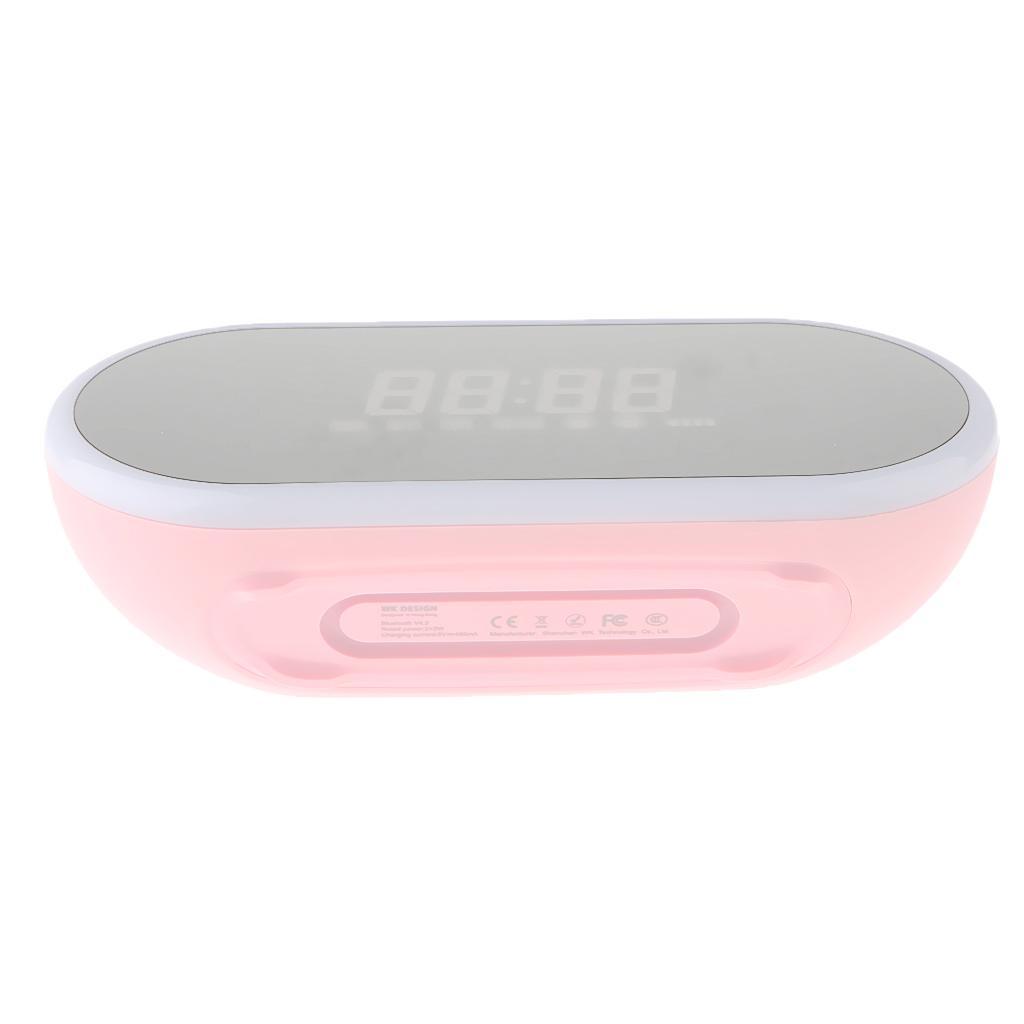 Portable Bluetooth Speaker LED Display Alarm Clock Supports TF Card