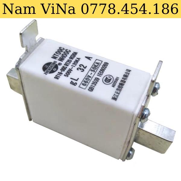 Bộ 3 Cầu chì Zhengrong NT00C RT16-00C gL 25A-160A, 500V~120kA