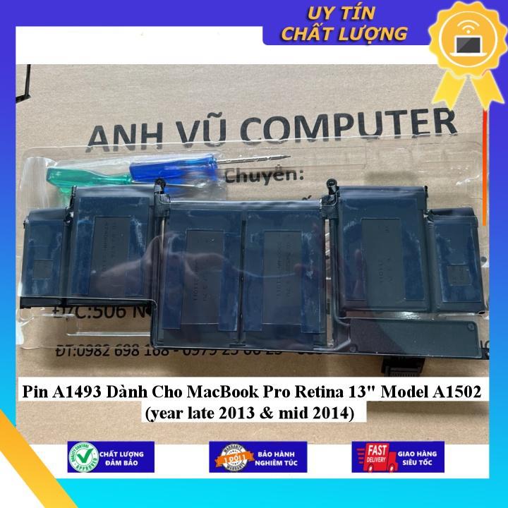 Pin A1493 dùng cho MacBook Pro Retina 13" Model A1502 - Hàng Nhập Khẩu New Seal