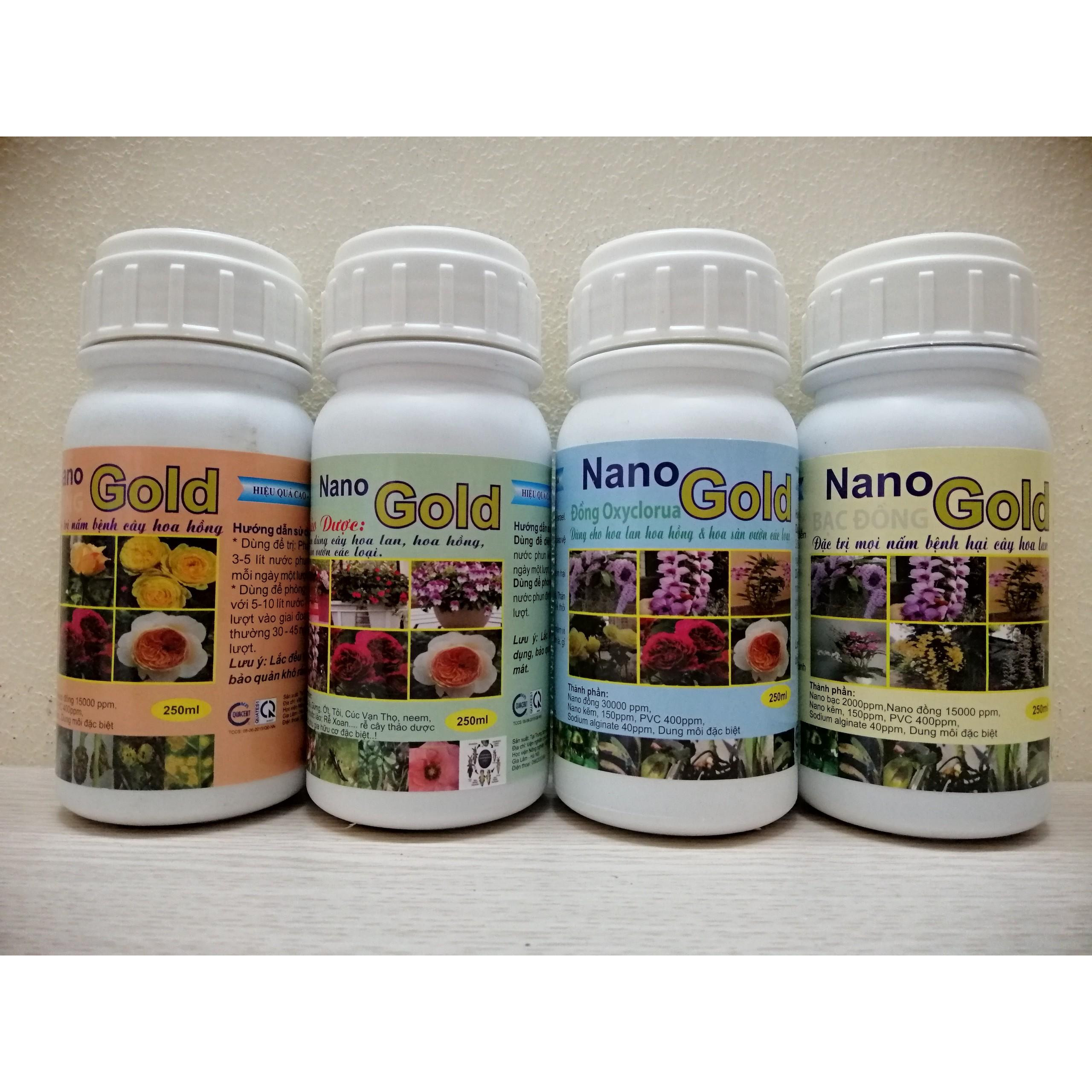 Siêu combo Nano gold - Thảo dược - Bạc đồng - Đồng oxyclorua cho Hoa lan , Hoa hồng và các loại cây khác