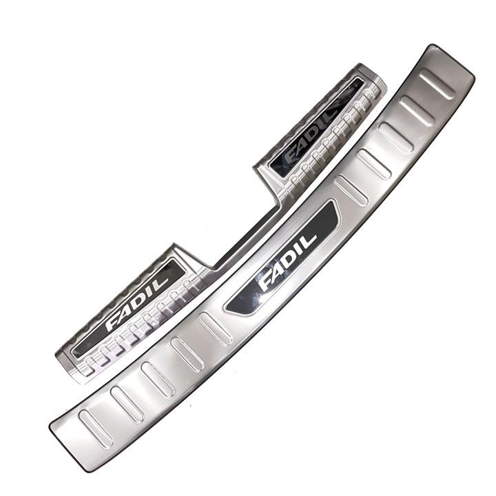 Bộ ốp chống trầy cốp Vinfast Fadil – Mẫu INOX