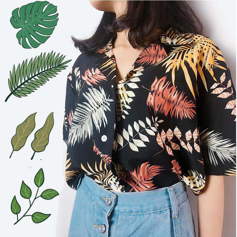 Áo sơ mi nữ in họa tiết phong cách Boho