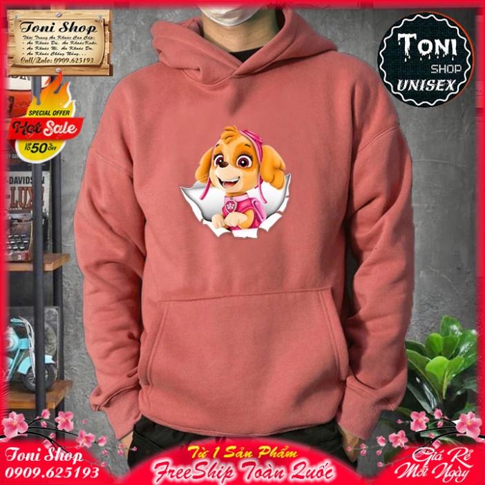 ÁO HOODIE PUPPY PRINCESS Nỉ Ngoại Cao Cấp - In Pet Siêu Bền Siêu Đẹp