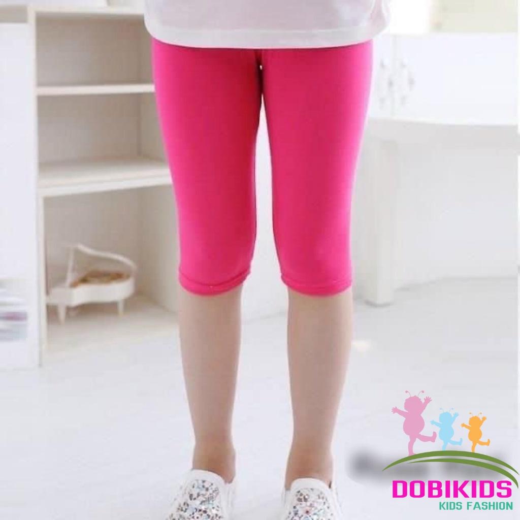 Quần legging lửng mùa hè combo 5 cái cotton xuất dư siêu co giãn cho bé 10-41kg