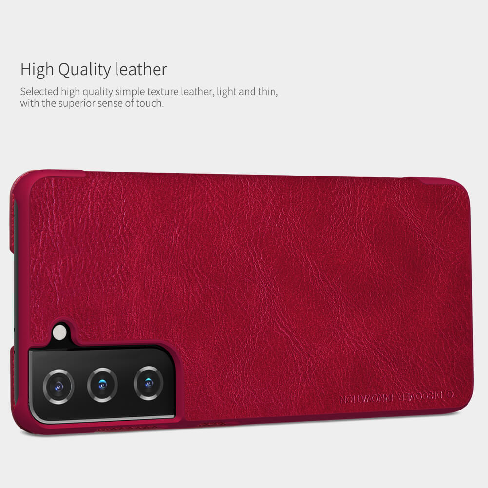 Bao da dành cho Samsung Galaxy S21 Plus hiệu Nillkin Qin - Hàng chính hãng