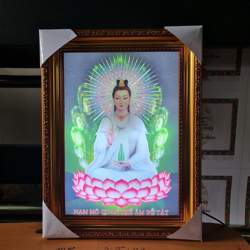 Tranh điện Quan Thế Âm Bồ Tát ngồi_QANT5
