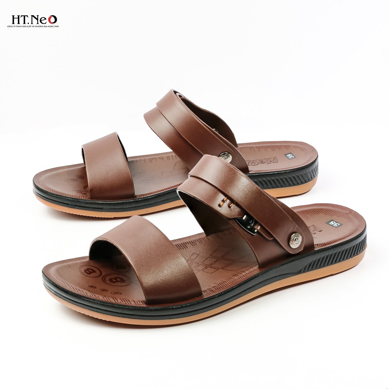 Sandal nam da bò cao cấp 2 quai SD80-ND(1)