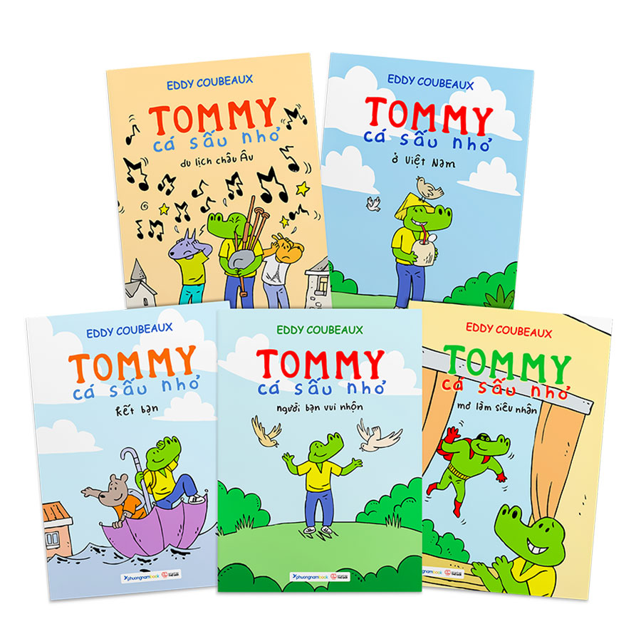 Tommy cá sấu nhỏ bộ 5 cuốn - Eddy Coubeax (Sách tranh dành cho trẻ mầm non 2 đến 3 tuổi)