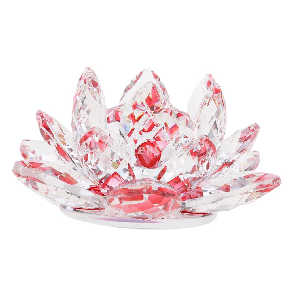 Hoa Sen Pha Lê Hoa Thủ Công Paperweights Glass Lotus Model