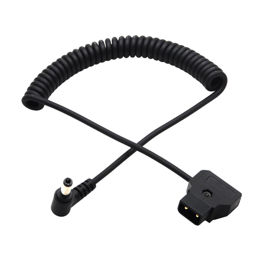 Coiled  2Pin Male to Female Extension Cable for DSLR Rig Anton Battery