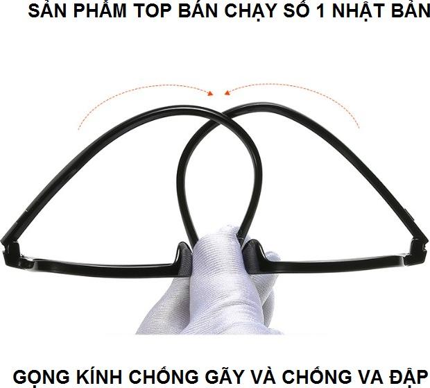 Kính lão thị trung niên nam nữ kính viễn thị sẵn độ siêu dẻo cao cấp Nhat ban cực êm khi đeo HTTPKVM301PK