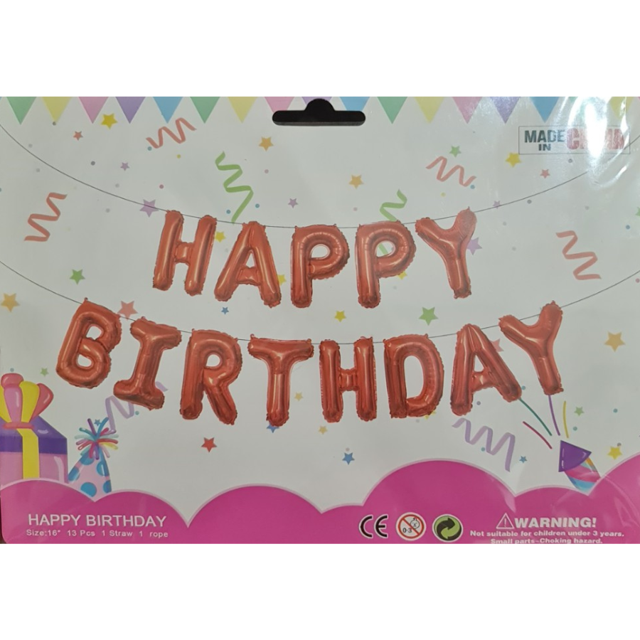 Bong Bóng Chữ Trang Trí Sinh Nhật Happy Birthday - Hàng Chính Hãng - Mẫu 5