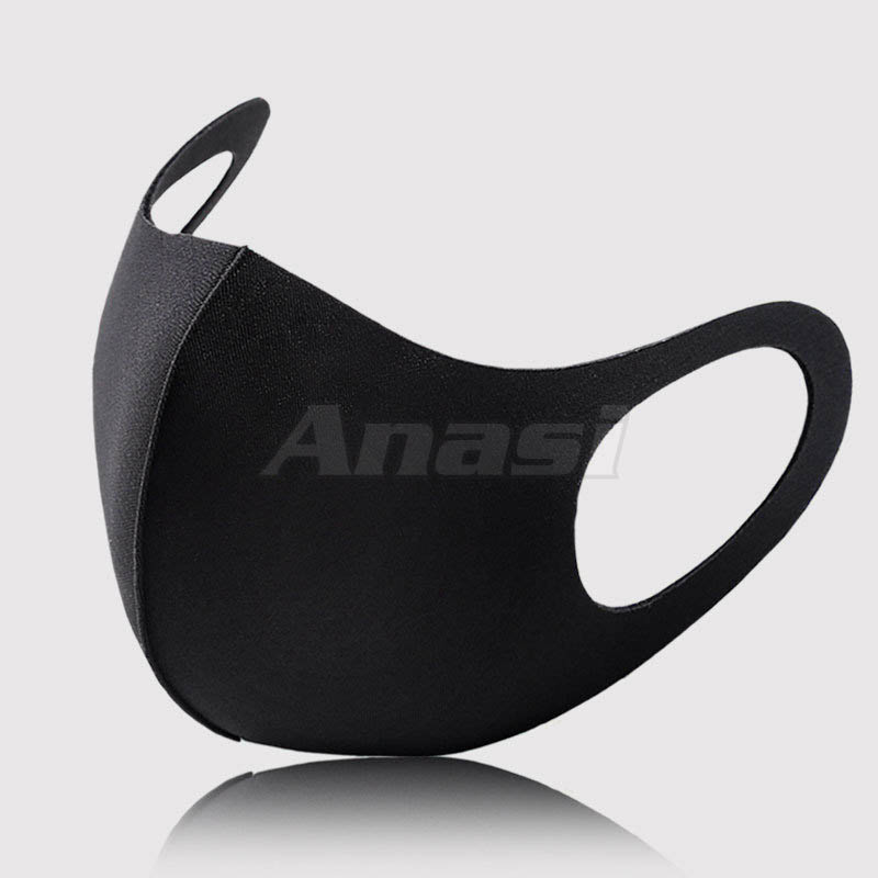 Khẩu trang vải su 3D loại dày cao cấp Anasi SU079 | Form chuẩn, dễ thở | Khẩu trang vải không đường may