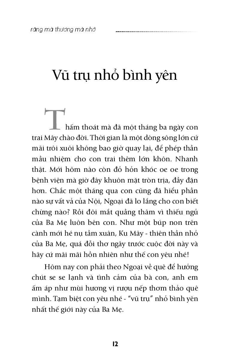 Răng Mà Thương Mà Nhớ