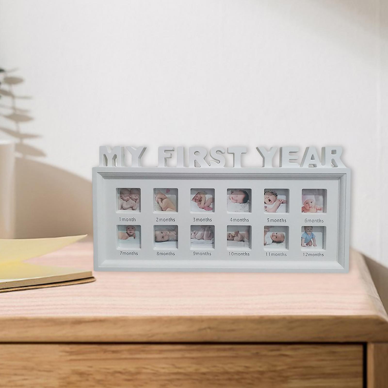 Baby's First Year Picture Photo Frame DIY Keepsake Newborn Baby Shower Gift