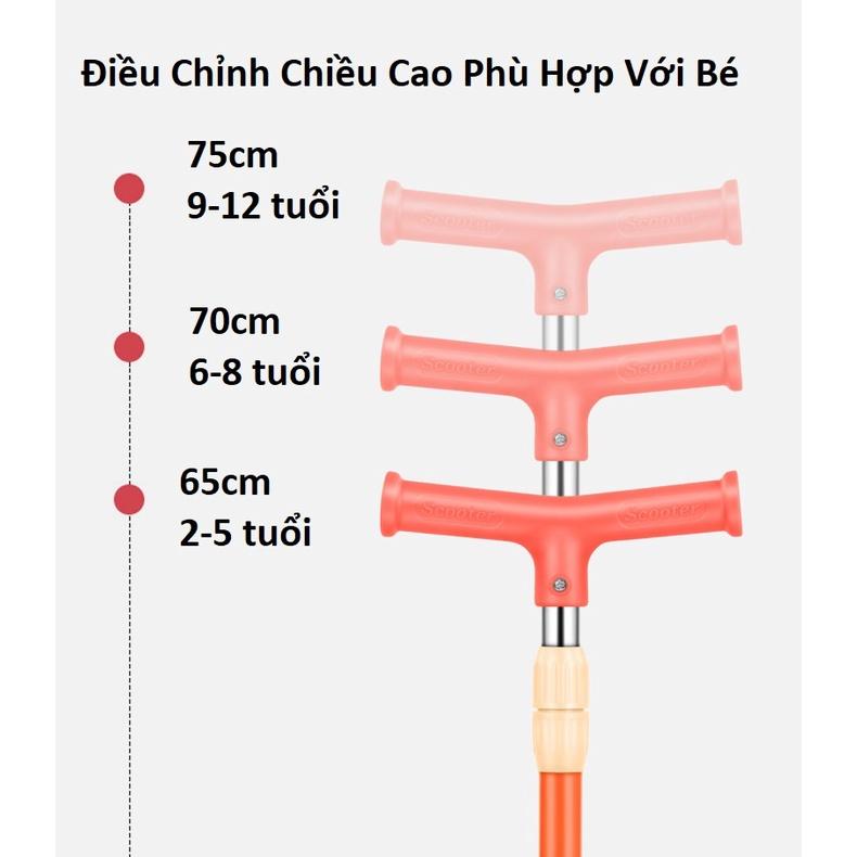 Xe Scooter Cho Bé - Xe Trượt Scooter cho bé Đa Năng Có Phát Sáng -Xe Thăng Bằng Cho Bé Từ 2 Đến 8 Tuổi