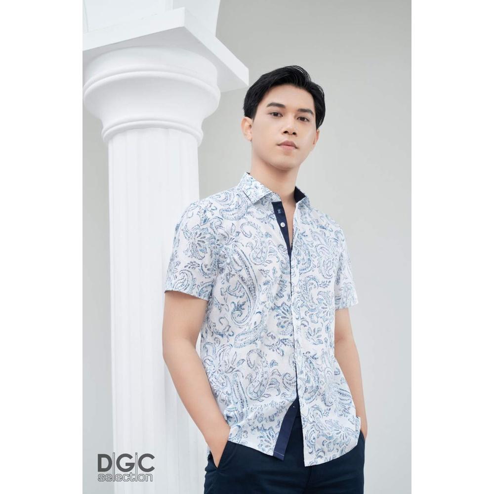 Áo sơ mi Nam ngắn tay Slim Fit DGC - SASNCB09M-S