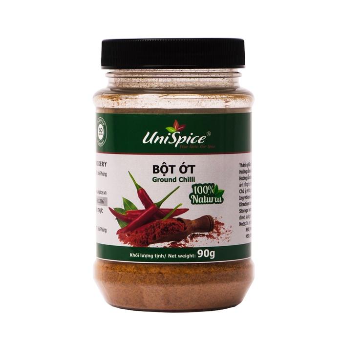 Bột ớt UniSpice siêu cay, nồng, nguyên chất/ lọ-Ground chilli