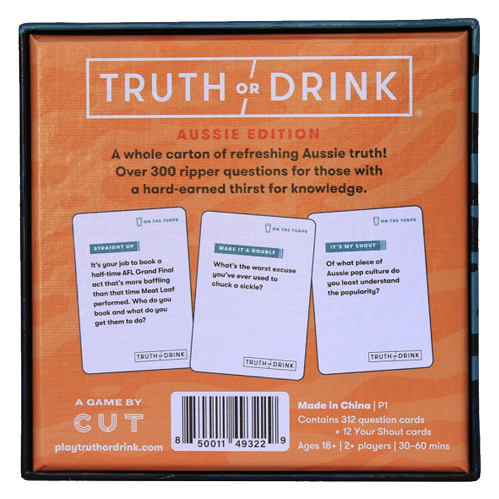 Bộ trò chơi drinking game tiếng anh Truth Or Drink On The Turps Board Game giải trí không giới hạn