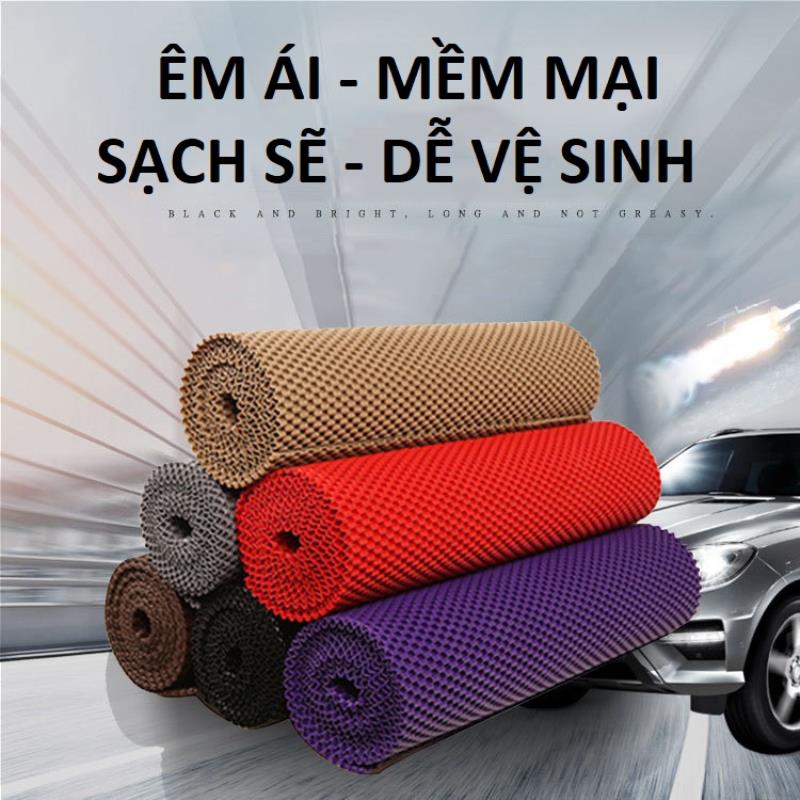 Bộ 4 miếng thảm lót sàn ô tô T25.7 , Thảm sàn xe hơi 7 chỗ DIY