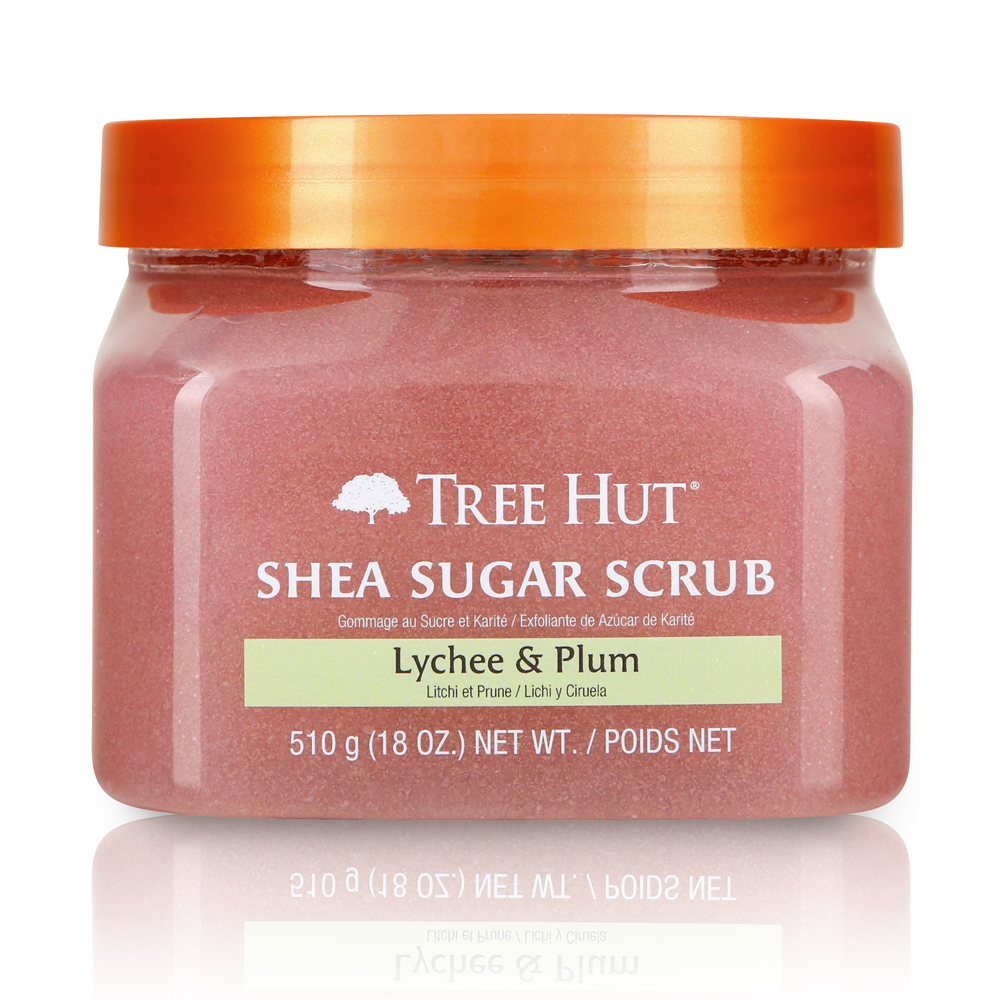 Tẩy tế bào chết cơ thể Tree Hut Shea Sugar Scrub Lychee &amp; Plum