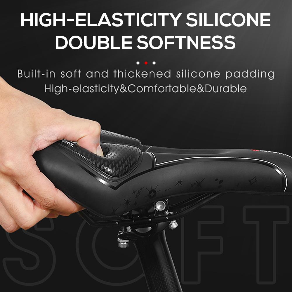 Yên xe đạp WEST BIKING với đèn đuôi LED sạc có thể tháo rời cho xe đạp leo núi và đường trường