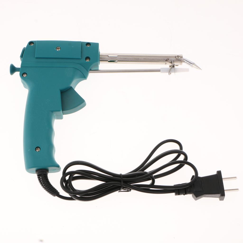 220V 60W Manual Send Tin Gun Electric Soldering Iron Suction Tin Safety US
