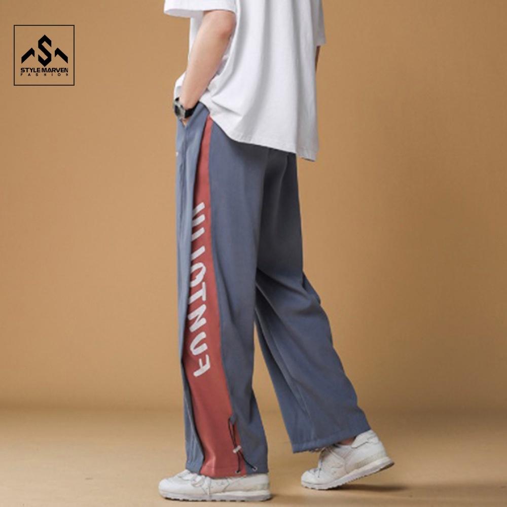 Quần Jogger Ống Suông Rộng Phối Viền Sọc Màu Kiểu Dáng Trẻ Trung Năng Động STYLE MARVEN - JOGGER NAM 90000100C2