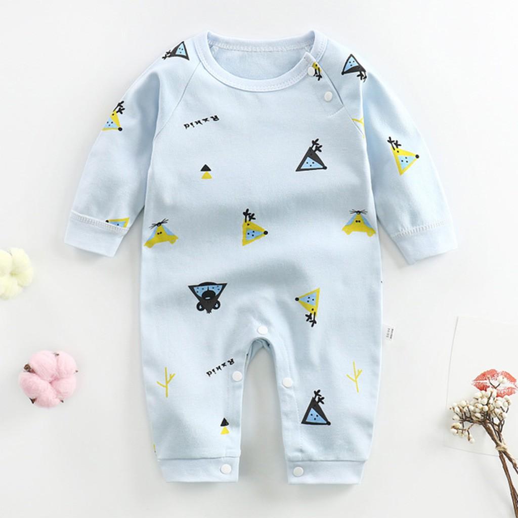 Bodysuit cho bé body liền thân dài tay cho bé trai gái sơ sinh 3-12kg, hàng xịn in hình ngộ nghĩnh đáng yêu – BD04