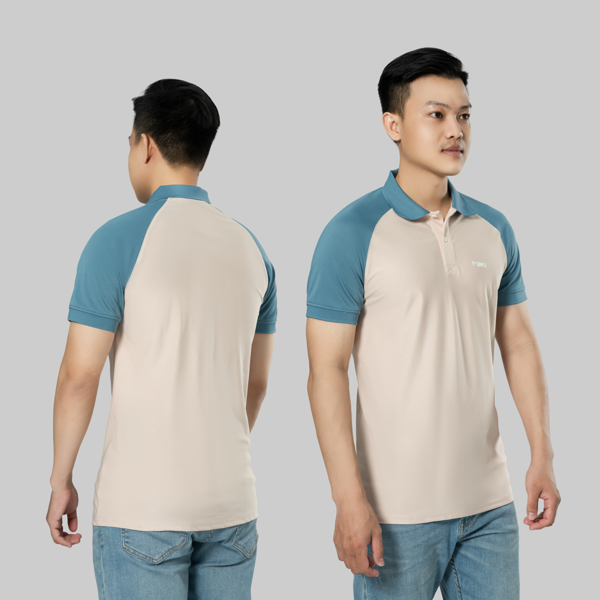 Hình ảnh Áo thun polo nam TSIMPLE có cổ ngắn tay vải cotton cá sấu cao cấp form rộng big size A02007