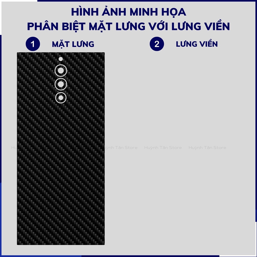 Miếng dán nubia redmagic 8 pro carbon trong và đen chống trầy xướt chống bám vân tay phụ kiện huỳnh tân store