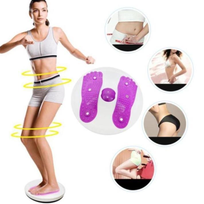 Đĩa xoay eo giảm mỡ bụng hình bàn chân