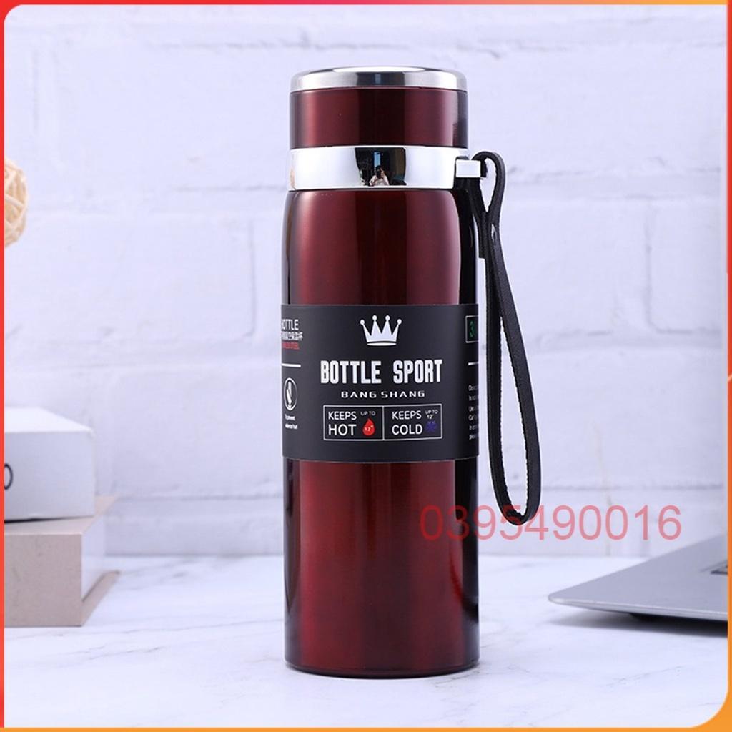 Bình nước giữ nhiệt BOTTLE SPORT lõi Inox 304 cao cấp dung tích 800ml giữ đá 12 tiếng