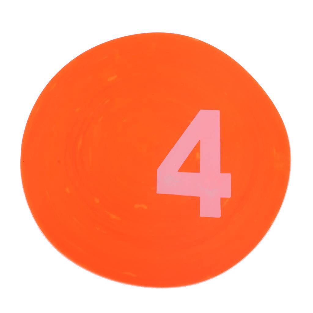 10Pcs Football Training Mark  Anti-slip Agility Cone for Sport Athlete