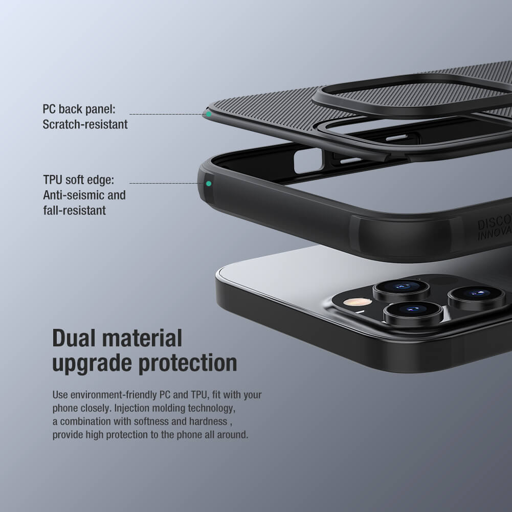 Ốp lưng cho iPhone 12 Pro Max 6.7 inch (hở logo) chống sốc mặt lưng nhám hiệu Nillkin Super Frosted Shield Pro cho khả năng chống sốc cực tốt, chất liệu cao cấp, mặt lưng nhám sang trọng - Hàng chính hãng