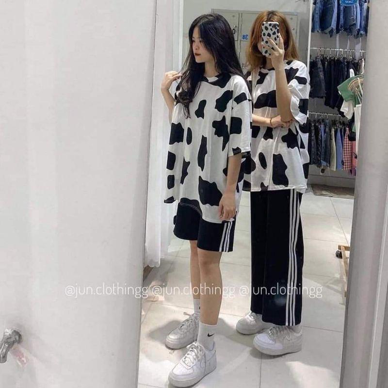 Áo thun bò sữa nam nữ unisex from rộng