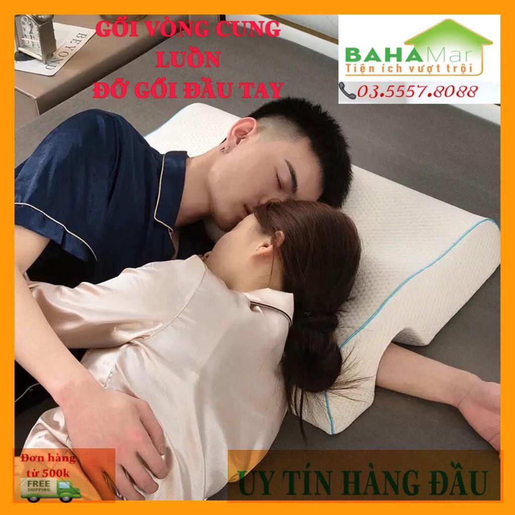 GỐI ĐÔI CONG VÒNG CUNG ÔM TẠO THOẢI MÁI CHO CÁNH TAY phù hợp với các cặp đôi khi ngủ gối đầu tay