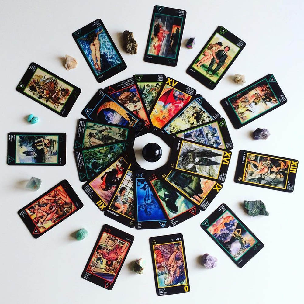Ài Tarot Manara Tiên Tri Cao Cấp Tặng Đá Thanh Tẩy