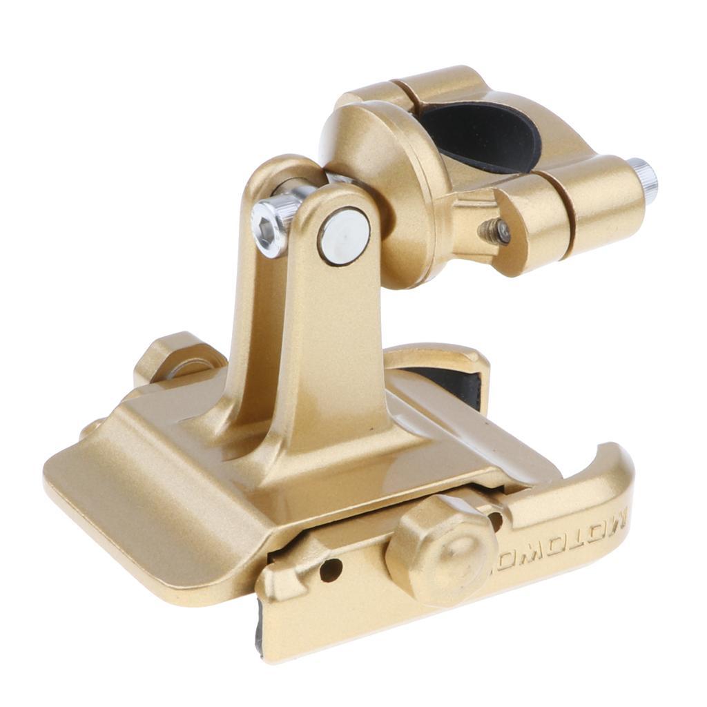 Motorcycle Bike Aluminum Phone Handlebar Mount Holder for Phone gold