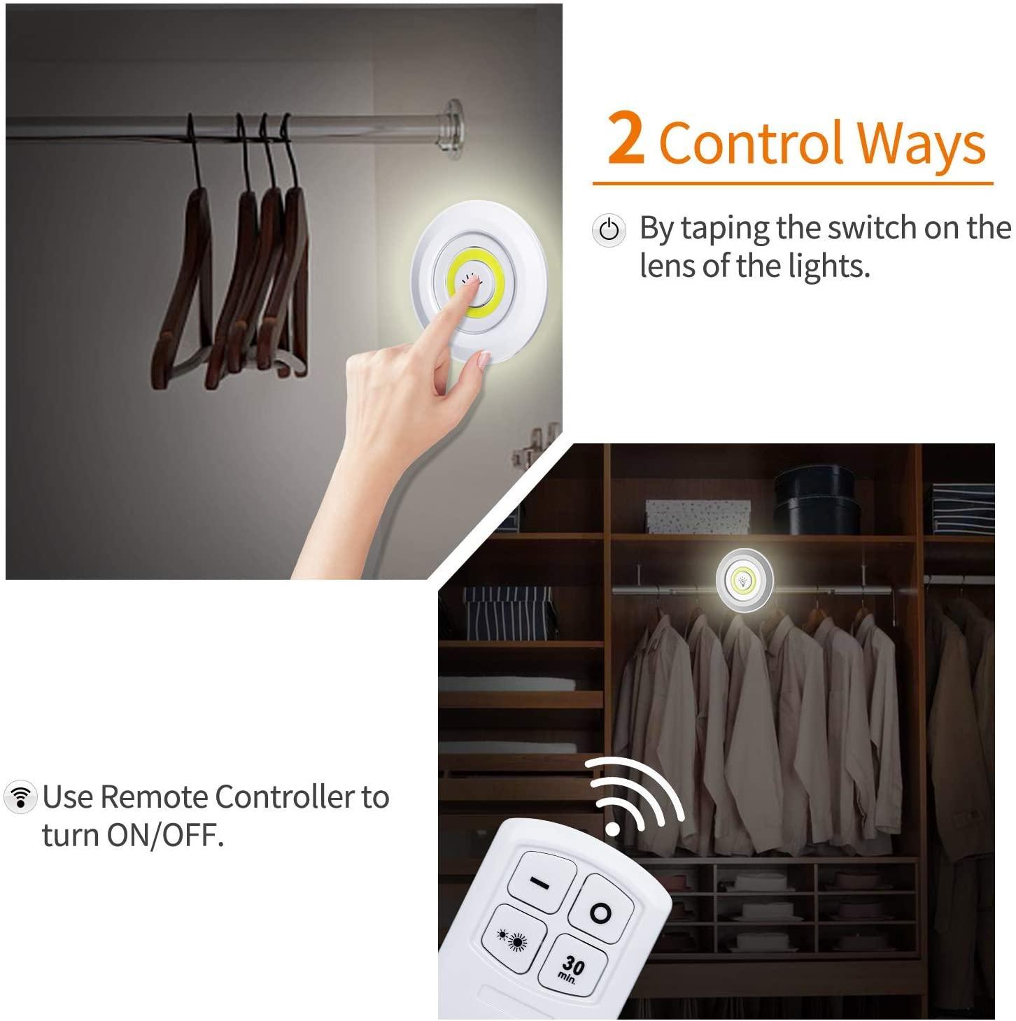 Đèn Led Không Dây Cảm Ứng 150lm Cob Kèm Điều Khiển Từ Xa