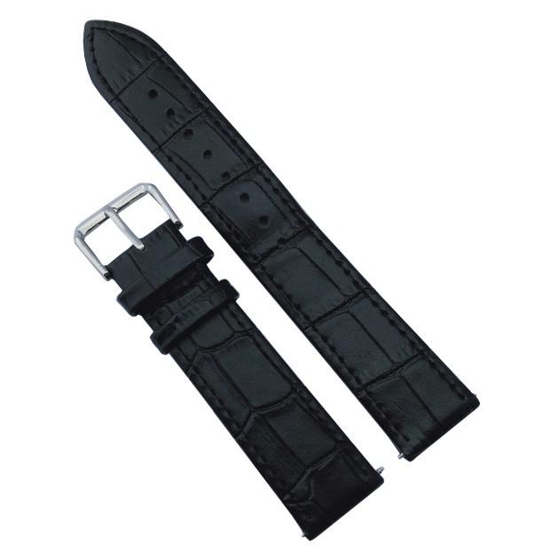 DÂY ĐỒNG HỒ DA BÒ THẬT DẬP VÂN CÁ SẤU BỀN ĐẸP SIZE 12 14 16 18 20 22 24
