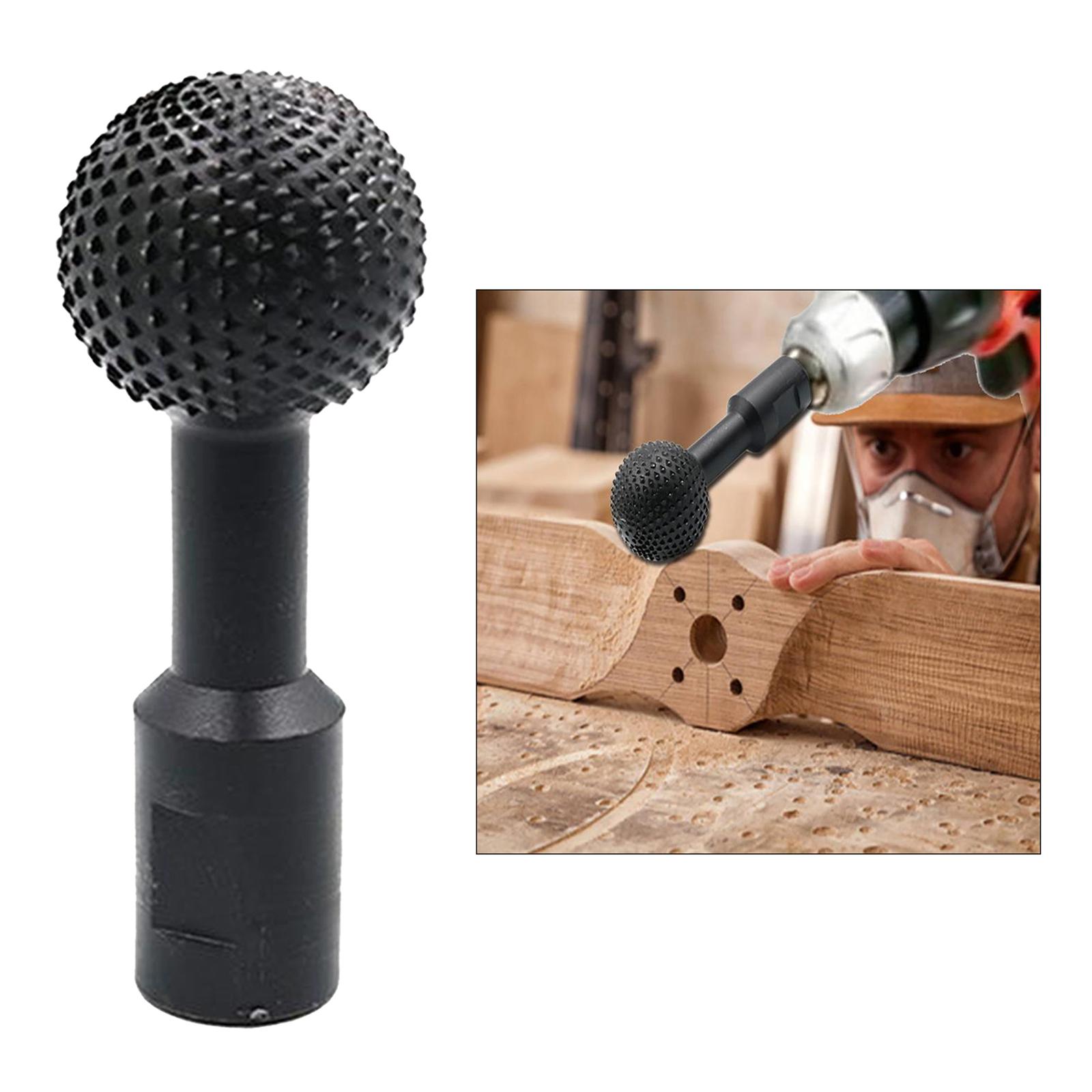 Multi-functional Woodworking Sphere Rotary Burr Wood Carving Grinding Head for Woodworking