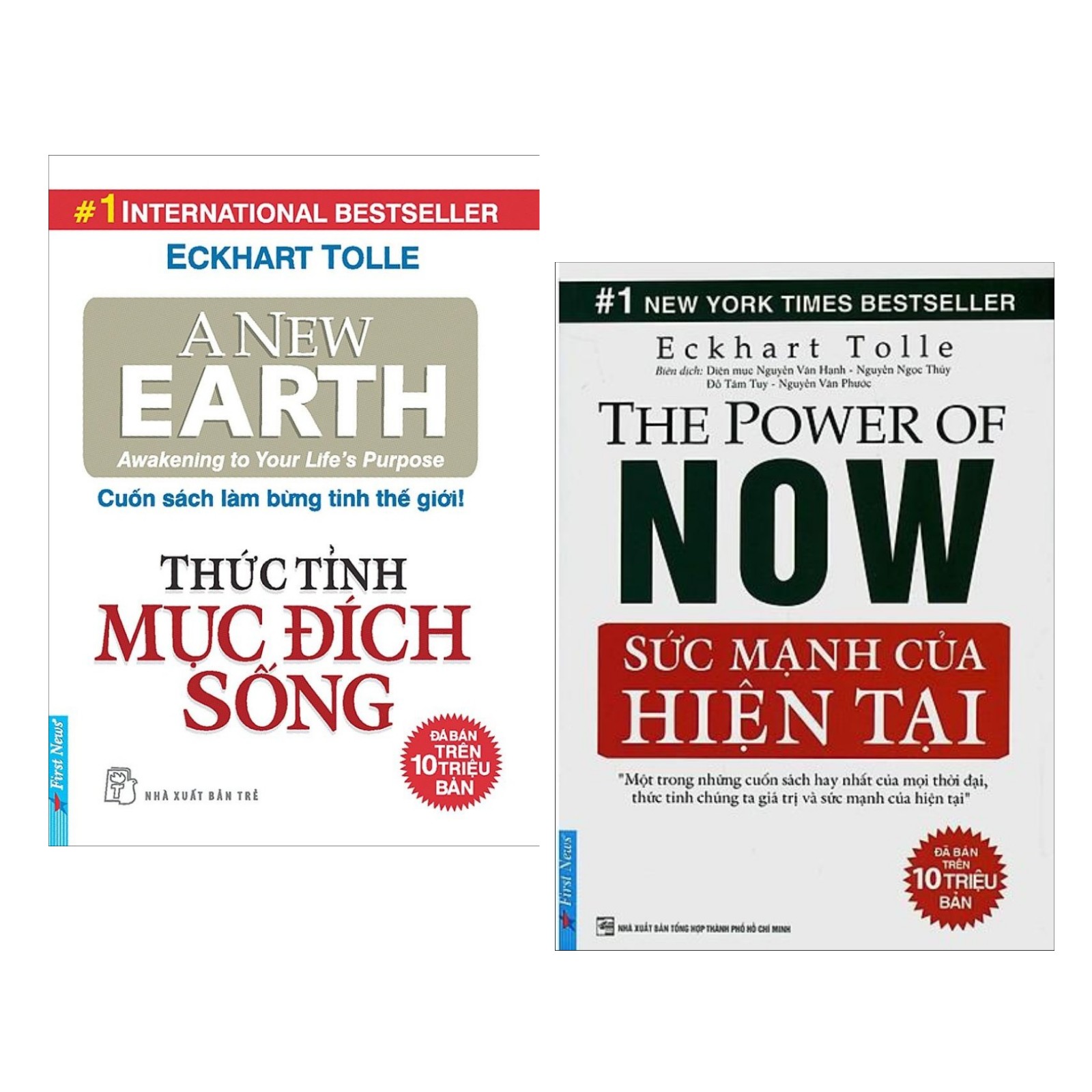 Combo Kĩ Năng Sống Giúp Thay Đổi Nhận Thức : Thức Tỉnh Mục Đích Sống + Sức Mạnh Của Hiện Tại/ Sách Mang Đến Những Giá Trị Sống Đích Thực ( Tặng Kèm Bookmark Happy Life)