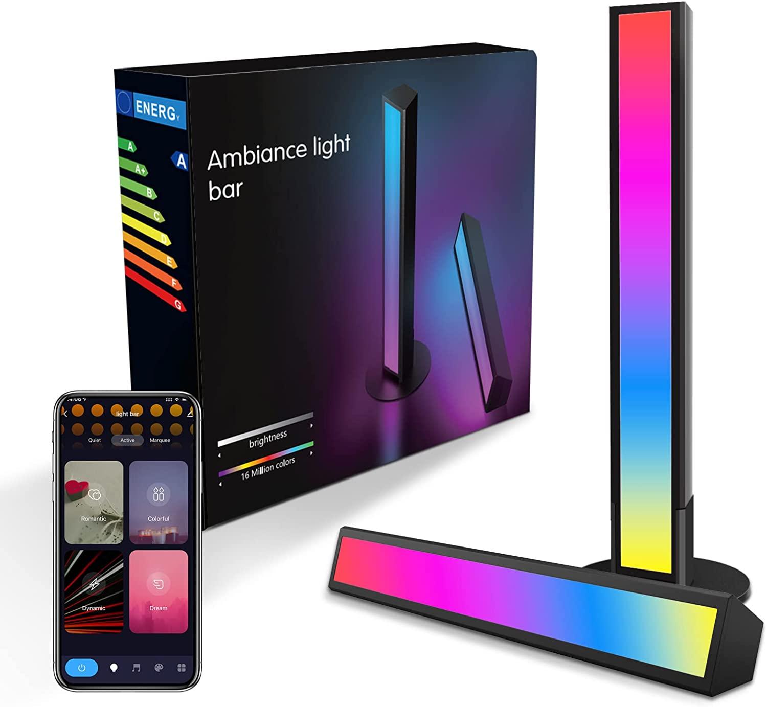 Thanh đèn LED thông minh, Đèn nền TV, Đèn trò chơi, Thay đổi màu RGB